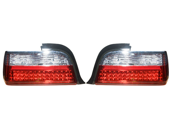 Bmw E36  Komple Stop Set; (Kristal, Ledli) Beyaz Sinyal -Coupe- 1992-99