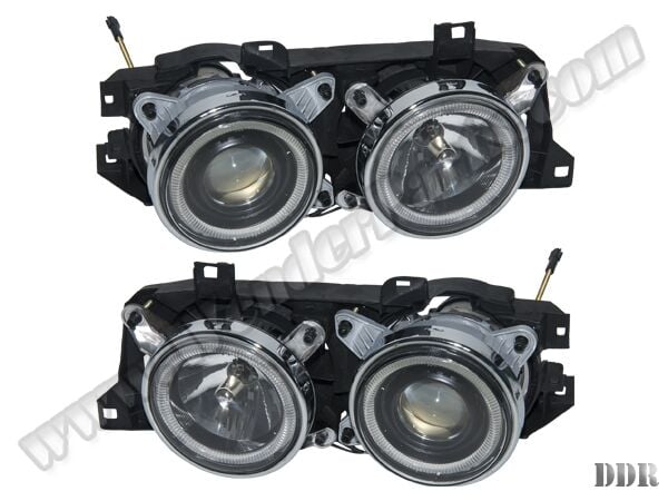 Bmw  E34 E32 Komple Far Set (Kristal Siyah) 1986-95 | WENDER