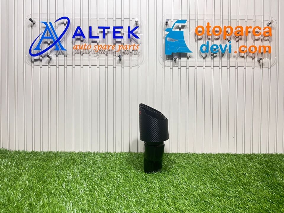 EGZOZ UCU AKRAPOVİC 90MM ÇİFT ÇIKIŞ  SİYAH (EŞİT) AÇILI KESİM