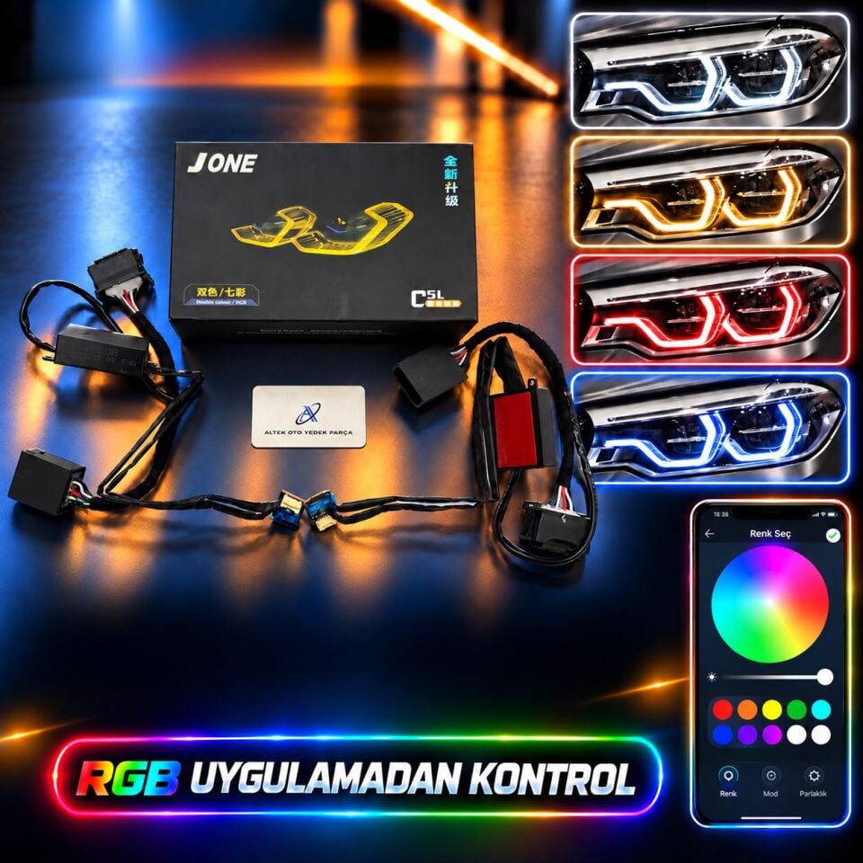 G30 AHL LED  FAR MODÜLÜ DRL SET RGB