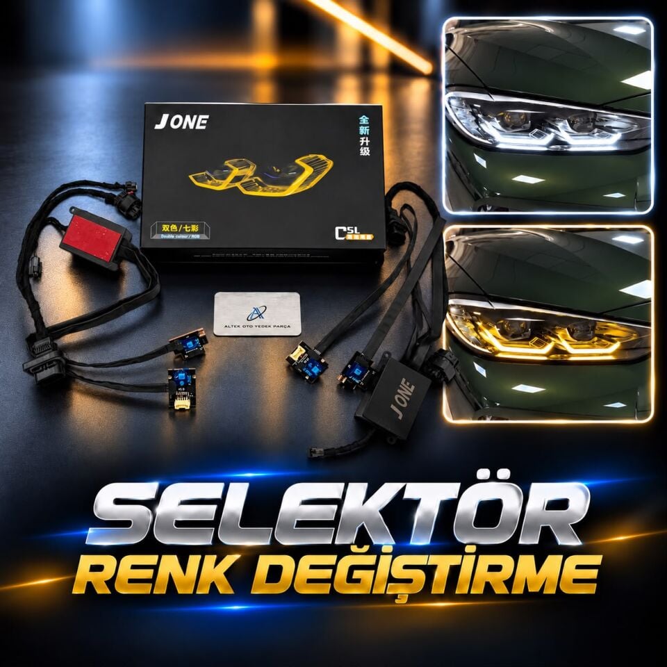 G22 LED FAR MODÜLÜ DRL SET  SELEKTÖR SARI-BEYAZ
