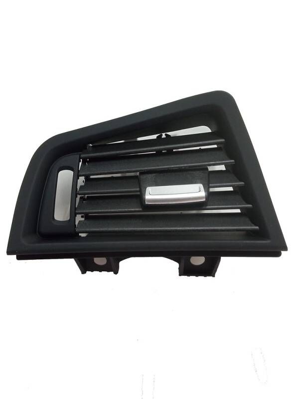 F10 LCI KLİMA/KALORİFER IZGARASI ÖN ORTA; (KOMPLE) SİYAH