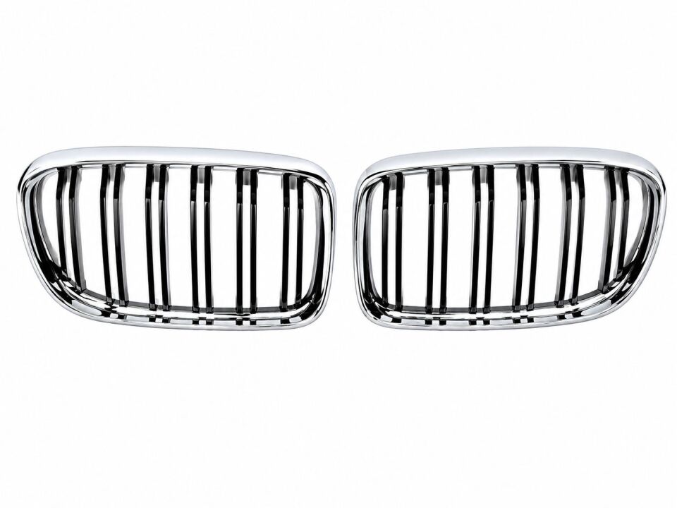 E90 LCI Panjur Krom Siyah Çift Çıtalı 08-11