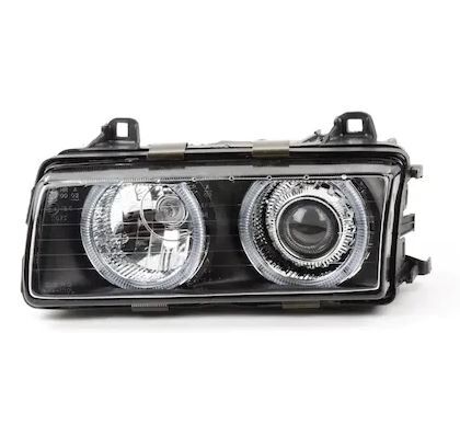 E36  KOMPLE FAR SOL; (KRİSTAL SİYAH, MERCEKLİ) 1991-98